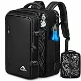 MATEIN Vakuum Rucksack Kompatibel mit EasyJet Handgepäck 45x36x20, Wasserdicht Handgepäck Rucksack Flugzeug Herren, Reiserucksack Damen für 17,3 Zoll Laptop für Arbeit, Reise, Ohne Luftpumpe, Schwarz