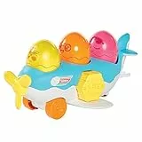 Toomies TOMY Hide and Squeak 2 in 1 Load and Go Plane Baby Toy, Baby Push Along Toy, Learning Toy for Babies, Musical Toys with Colours and Sounds, Baby Boys and Girls Aged 1, 2 and 3 Years Old