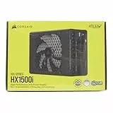 Corsair HX1500i Vollmodulares, Extrem Geräuscharmes ATX-Netzteil - ATX 3.1- Und PCIe 5.1-kompatibel - CORSAIR iCUE Software-Kompatibel - 80 PLUS Platinum-Effizienz - Schwarz