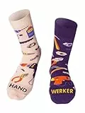 Happy Words Lustige Socken Damen und Herren - Witzige Socken Größe 35-40/41-46 - Lustige Socks mit Motiv - Motivsocken Herren und Damen - Baumwollsocken Bunt für Geschenke - Verschiedene Muster