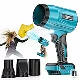Ecarke Akku-Gebläse Turbo für Makita 18V Akkus, 80.000 U/Min bürstenloser Motor, 60m/s Luftgeschwindigkeit & 850g Luftdruck, tragbarer Laubbläser zum Entfernen von Laub, Staub & Schnee (ohne Akku)