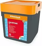 Steinbach Chlortabs 20 g, 5 kg | schnelllösliche Chlortabletten zur Schwimmbaddesinfektion | pH-neutral & rückstandsfrei | für Erstdosierung & Dauerdosierung | für alle Wasserhärten geeignet