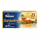 Meßmer Darjeeling | blumig-lieblich | 25 Teebeutel | Vegan | Glutenfrei | Laktosefrei