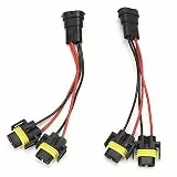 Scheinwerfer-Kabelbaum, H11 H8 2-Wege-Splitter-Kabelbaum Stecker auf Buchse für Nebelscheinwerfer-Scheinwerfer High Low Beam Dual Quad-Projektor
