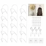 LINFIDITE Cap Halter Tür Hut Racks, Baseball Cap Halterung Schrank hängende Einstellbare Huthalter,für Schals Handtaschen Handtücher Kleidung Krawatten mit Haken zum Aufhängen, 15 Stück weiß