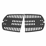 COGRICHBF Q100 Gusseisen Grillrost für Weber Q100, Q1000, Q120, Q1200, Q1400 Zubehör Gasgrill, 32 x 21.6CM Ersatzteile Rost für Weber 7644 Grill Baby-Q Ersatzrost, 2Pack