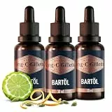 King C. Gillette Bartöl für Männer für Einen Weichen und Wohlriechenden Bart mit Unserem Charakteristischen Duft — 30 ml (Packung mit 3)