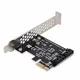 KIMISS Pci E Pci E-Karte Pci E-Karten Pci für Express zu SATA 3.0 2-Port-Sata-III-6-Gbit/s-Erweiterungsadapterkarten