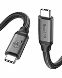 Silkland USB C 3.2 Gen2×2 Kabel 1M, 20Gbps Datenkabel USBC auf USBC Kabel, 240W 48V/5A PD3.1 Ladekabel, 5K@60Hz 4K@144Hz USB C Videokabel für MacBook Pro, iPad Pro, SSD, iPhone 16 15, Docking, Hub