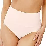 Maidenform Damen Unterwäsche, Bauchkontrolle, Shapewear, Höschen – Spitzenoptionen, Fajas (Auch Übergröße) Slip, Sandshell, Medium