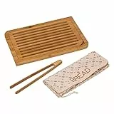 Brotschneidebrett mit zubehör bambus 40x27cm - 5 five simply smart