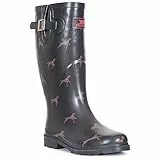 Trespass Damen Gummistiefel Samira (41 EU) (Schwarz/Hundemuster)