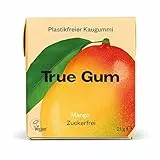 True Gum: MANGO | Plastikfreier Kaugummi | Biologisch Abbaubar | Vegan | 21 g