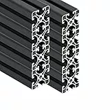 SCHMIDT systemprofile 8 Stück 2000mm Aluminium Profil 40x40mm Nut 8 Strebenprofil Anthrazit 4040 Aluprofil Konstruktionsprofil 2m