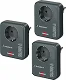 Brennenstuhl Steckdosenadapter mit Überspannungsschutz 13.500 A (Adapter als Blitzschutz für Elektrogeräte) anthrazit (3)