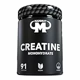 Mammut Nutrition Creatine Monohydrat Pulver 550 g Dose, reines Kreatin Monohydrat mit Magnesium, geschmacksneutral, veganes Pulver für Erwachsene, für kurzzeitige & intensive Belastung