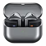 Samsung Galaxy Buds3 Kabellose Bluetooth-Kopfhörer, Active Noise Cancelling (ANC), Adaptive Geräuschunterdrückung, In-Ear-Kopfhörer mit 360 Audio, Silver, Inkl. Anymode Clear Case