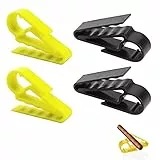 4 Stück Zigarrenhalter Zigarrenclip Zigarren Zigarrenhaltergriff Golf Zigarren Halter Zigarrenhalter für Golfbag Cart Boot Minder Cigar Grip Clip Clamp Ausrüstung Zubehör (Schwarz und Gelb)