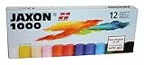 Honsell 47312 - Jaxon 1000 Ölpastellkreide Dick, 12er Set, im Kartonetui, brillante, lichtechte Farben, 18 mm, für Künstler, Hobbymaler, Kinder, Schule, Kunstunterricht, frei von Schadstoffen