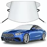 Zettum Auto Sonnenschutz Frontscheibe 157 × 127 cm, PU Oxford Tuch Faltbare Frontscheibenabdeckung Windschutzscheiben Sonnenblende gegen UV Frost Staub Schnee EIS Sonne