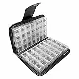 Tablettenbox 14 Tage 4 Fächer,Pillendose 14 Tage Morgens Mittags Abends,Große Medikamentenbox Wochendosierer zur Aufbewahrung von Tablets Pillenbox Pillendose für Medikamente, Vitamine, Fischöl