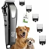 Alpenstern® Hundeschermaschine - Leise Profi Schermaschine für Hund Katze Pferd dichtes Fell - Hundetrimmer Hunde-Haarschneidemaschine Hunderasierer - 3h Akku