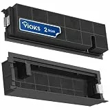 VIOKS 2x Aktivkohlefilter Dunstabzugshaube Ersatz für AEG Elеctrolux 4055356002 KF60 Type60 Wpro AMC100 Abzugshaube Filter Kohlefilter Dunstabzugshaube AEG Bauknеcht Elеctrolux Elica Juno