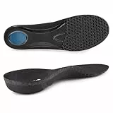 riemot Orthopädische Einlegesohlen Fersensporn Einlagen Komfort Herren Einlegesohlen Arbeitsschuhe Hohe Arch Support Schuheinlagen für Plattfüße,Plantarfasziitis,Fußschmerz Schwarz Gr.44