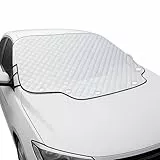 KELAV Frontscheibenabdeckung Auto magnetisch, 5 Magnete - Winterabdeckung gegen Schnee, EIS, Frost & Ganzjahres-Sonnenschutz vor UV-Strahlung, Staub - Falbar und Universell​
