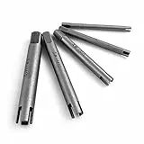 QWORK® Gewindebohrer Auszieher, Schraubenausdreher Set, Schraubenentferner, aus Schnellarbeitsstahl 6542#, 5 Stück