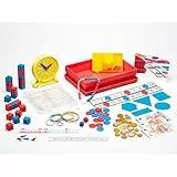 WISSNER® Mathe-Lernbox für die Grundschule mit Übungsaufgaben - Mathe-Set Made in Germany, Ideal für die 1. Klasse & Dyskalkulie inklusive Geobrett, Zahlenbox, Spielgeld, Lernuhr u.v.m.
