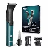 kensen Intimrasierer Mann, Rasierer Herren Intimbereich 2 In 1 Körperrasierer Herren Nass- & Trockenanwendung Intim Rasierer Männer Typ-C Body Groomer Men Aufsteckkämme Brust Achselhöhle Leiste