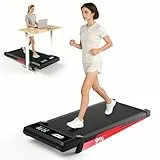 Laufband klappbar elektrisch mit 9 % Steigung, 1-10 km/h Walking Pad leise für Zuhause und Büro, bürstenloser 3,0-PS-Motor, LED-Anzeige, Stoßdämpfung, bis 140 kg