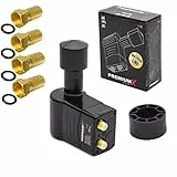 Premium X Rocket Twin LNB PXR-T Sat für 2 Teilnehmer 3° Grad Multifeed Slim LMB HDTV LNC HD FULLHD 3D 4K + 4 F-Stecker