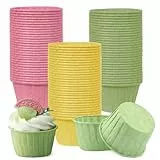 Papier Muffinförmchen, 150 Stk Muffin Cupcake Formen, Backförmchen Muffinformen, Cupcake Muffin Förmchen aus Aluminiumfolie, Papierförmchen Fällen Liners Wrapper Papier für Hochzeit Geburtstag Party