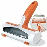 ACE2ACE Tierhaarentferner Fusselrolle, Fusselrolle für Hundehaare und Katzenhaare Wiederverwendbar, Fusselbürste für Tierhaar, für Sofa, Bett, Teppich, Kratzbaum, Orange