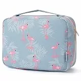 Narwey Kulturtasche Damen - Kulturtasche Zum Aufhängen, Kulturbeutel für Damen & Herren Kosmetiktasche - Waschtasche (Flamingo)