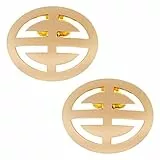 LOVE SHOES Damen 2 Schuhclips gold elegant Schmuck Accessoire für Schuhe Schuhschmuck Broschen Hochzeit Schuhe Blogger Fashion Schmuck Instyle Clip Schuhe