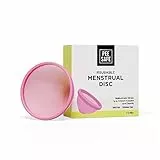 PEESAFE Wiederverwendbare Menstruationsscheibe | Hohe Kapazität von 55ml | bis zu 12 Stunden tragbar | Alternative zu Tampon, Binde oder menstruationstasse | Hergestellt aus medizinischem Silikon