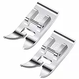 2 Stück Universal Allzweck Nähmaschinen Nähfuß Gerader Stichfuß Zick Zack Fuß Multifunktionales Zubehör Passend für Alle Singer Brother Janome Und Babylock Nähmaschinen Mit Niedrigem Schaft