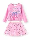 Peppa Wutz Kleidung Mädchen Bekleidungssets Pullover mit Tüll Rock Süße Mode Rosa Zweiteiliges Outfit Langarmshirt Herbst Winter Kinder Kleidung Peppa Pig Kostüm Prinzessin Geburtstag 2-6 Jahre 83-116