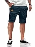JMIERR Cargo Shorts Herren Baumwolle Chino Shorts Herren Sommer Freizeit Chino Stretch mit Taschen (A2 Blau L)