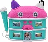 eKids Gabby's Dollhouse Sing Along Boom Box-Lautsprecher mit Mikrofon, Kinder-Karaoke-Maschine mit integriertem Lied und Soundeffekten