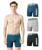 Trendy Boy Herren Extra-Lang Boxershorts – Baumwolle Stretch Boxers, 3er-Pack Klassische Passform (B879-C1, M)