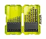 RYOBI HSS Bohrer-Set RAK19HSS2, 19-teilig, für Metall, Holz und Kunststoff