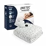 Imetec Scaldasonno Adapto, Wärmeunterbett für franz. Bett, 150x120 cm, geringer Verbrauch, patent. Technologie, schnelle Erwärmung, person. Temp., 100 % Baumwolle, Made in Italy, Steuerung mit 6 Temp