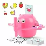 Elprico Roboter Zeichnen für Kinder, Interaktiver Bildungsroboter mit Karten, Kunstkünstler Malen Lernspielzeug für Mädchen (Rosa)