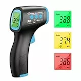 Fieberthermometer Kontaktlos Infrarot Stirnthermometer für Baby Erwachsene, Digitales Thermometer Fieber mit Sofortige und Genaue Ablesungen, Fieberalarm, 50 Speicherfunktion