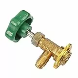 Hyuduo Metal-Dimble-Klimaanlagenladungsventil, Einwegventilkältilkältetler, Kühlschrankwartungsinstrumente mit Britischer Auslassschnittstelle für Auto und Haushalt, Einfache Verbindung (Für R12 R22