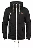 SOLID SDTilden Herren Übergangsjacke Herrenjacke Jacke mit Kapuze Kordelzug Reißverschluss Brusttasche Eingrifftaschen Regular fit, Größe:L, Farbe:Black (9000)